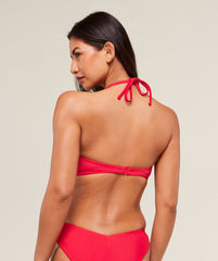 Twist Front Bikini Top Carmine Red