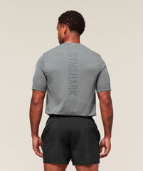 Lightweight Seamless T-Shirt Light Grey/Smokey Grey