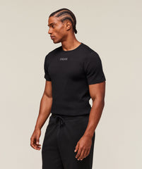 Premium Ribbed T-Shirt Black