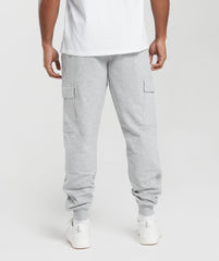Rest Day Essentials Cargo Joggers Light Grey Core Marl