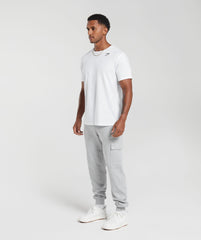 Rest Day Essentials Cargo Joggers Light Grey Core Marl