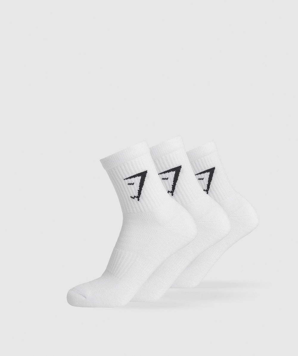 Midi 3pk Socks White
