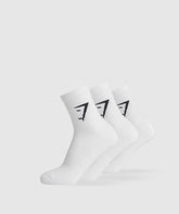 Midi 3pk Socks White