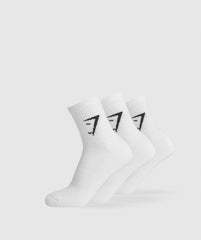 Midi 3pk Socks White