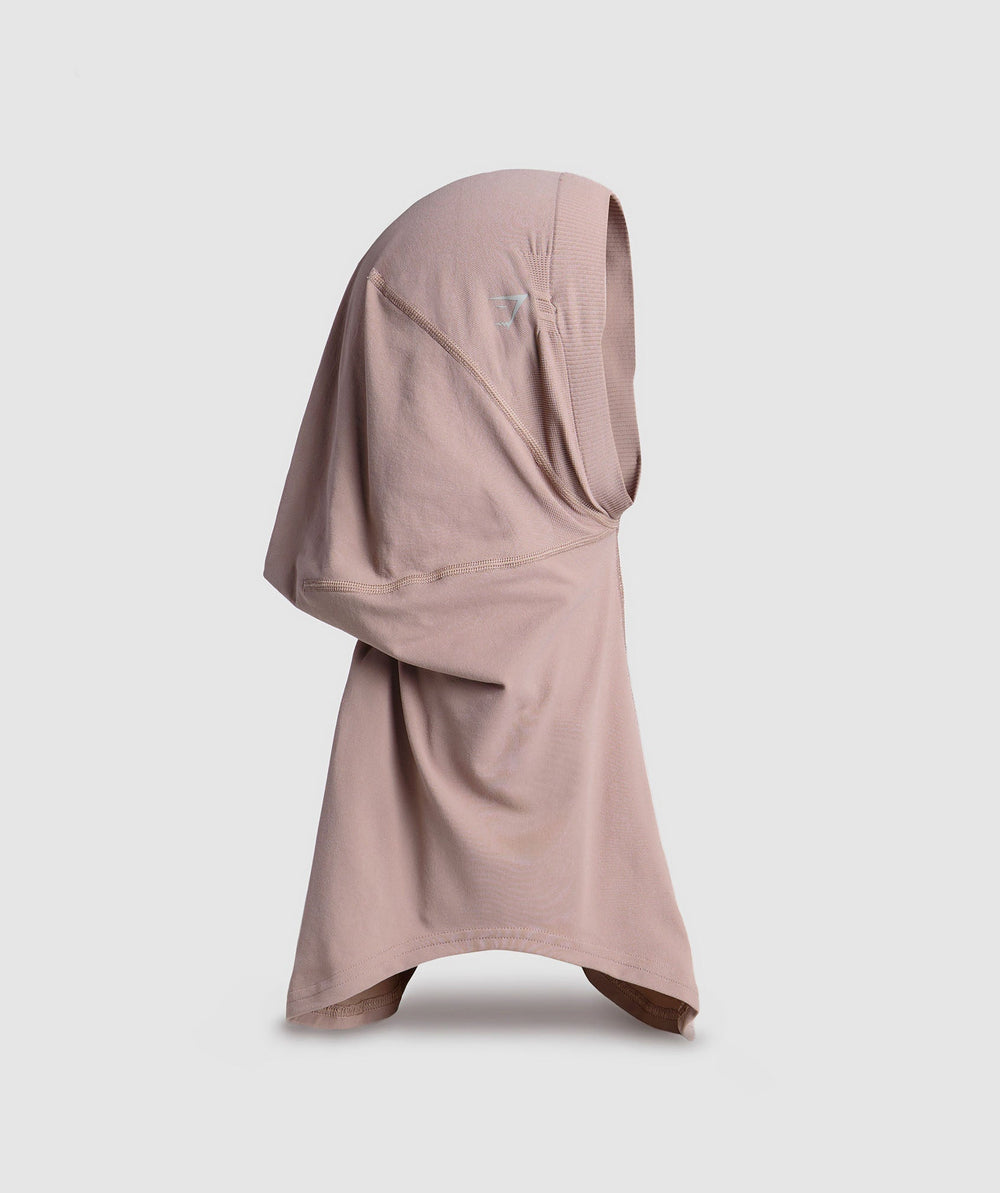 Seamless Sports Hijab Powder Mauve