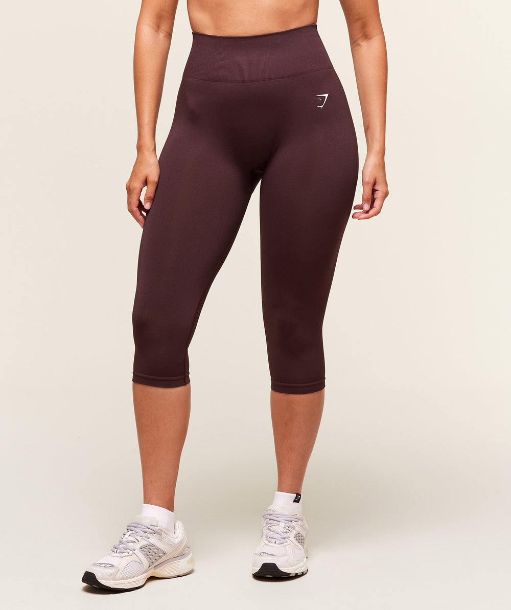 Everyday Seamless Capri Legging Cherry Purple