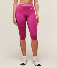 Retro Capri Leggings Winning Pink