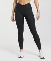 Crossover Leggings Black