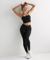 Crossover Leggings Black
