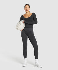 Elevate Long Sleeve Top Black