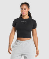 Soft Life Baby Tee Black