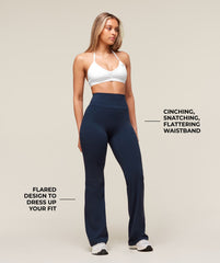Whitney Flared Leggings Navy