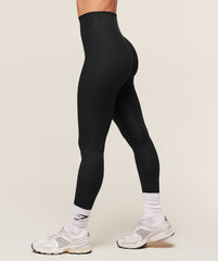 Ribbed Contour Leggings Black