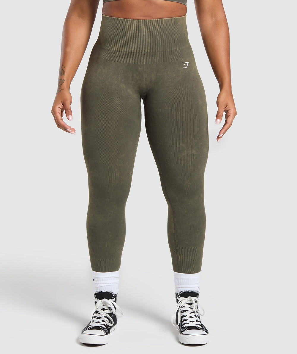 Gains Seamless Leggings Strength Green