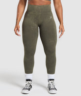 Gains Seamless Leggings Strength Green