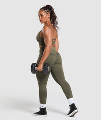 Gains Seamless Leggings Strength Green