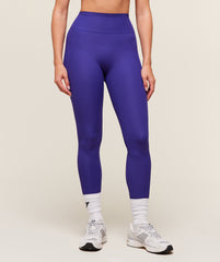 Ribbed Contour Leggings Cobalt Purple