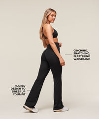 Whitney Flared Leggings Black