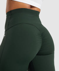 Mesh Waistband Leggings Victory Green