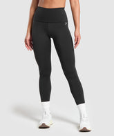 Everyday Foldover Leggings Black