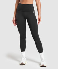 Everyday Foldover Leggings Black