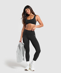 Everyday Foldover Leggings Black