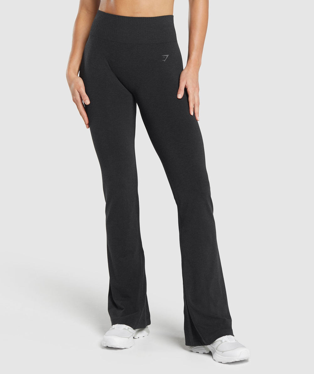 Luxe Seamless Flare Leggings Coal Marl