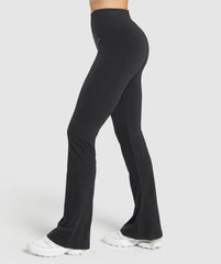 Luxe Seamless Flare Leggings Coal Marl