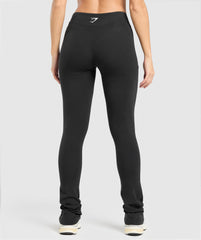 Heavyweight Washed Leggings Black