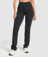 Luxe Seamless Flare Leggings Coal Marl