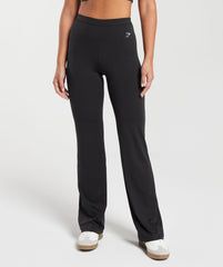 Everyday Regular Flared Leggings Black