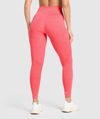 Vital Leggings Coral Red Marl