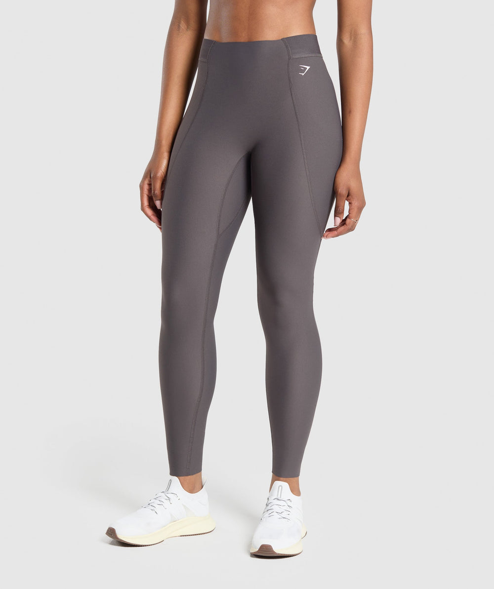 Raw Cut Legging Greyed Purple