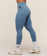 Lifting Pocket Leggings Worn Blue