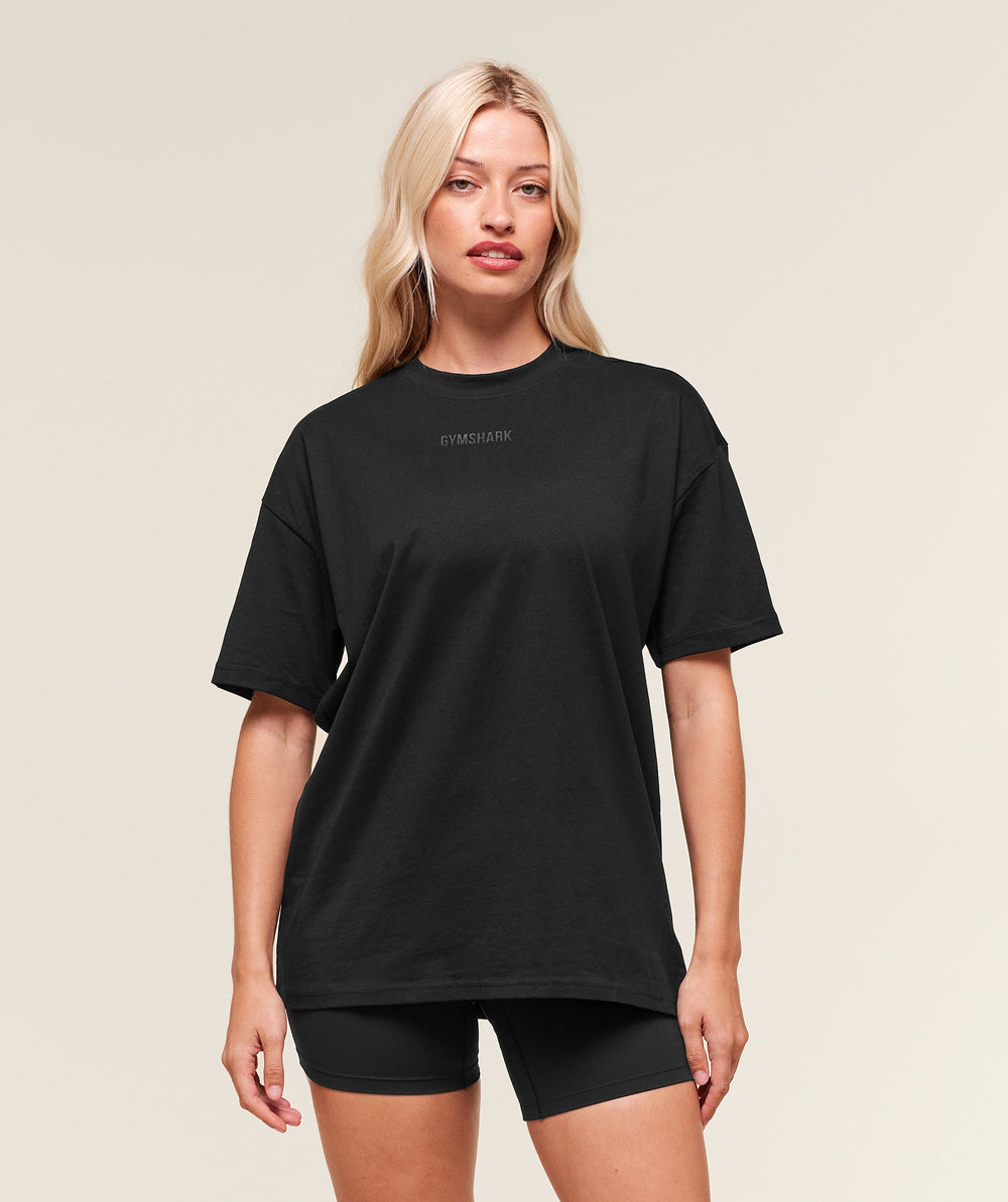 Block Oversized T-Shirt Black