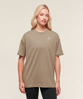 Training Oversized T-Shirt Lifestyle Brown
