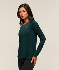 Training Long Sleeve Top Deep Petrol Blue