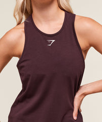 Lifting Essential Cotton Tank Cherry Purple