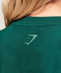 Block Oversized T-Shirt Weighted Teal