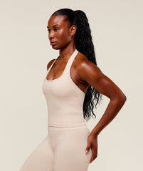 Adapt Fleck x Whitney Tank With Shelf Coconut White