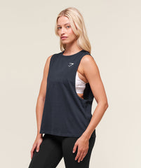 Training Drop Arm Tank Heavy Blue