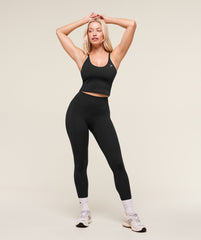 Training Cami Tank With Shelf Black