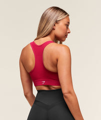 Lightweight High Support Sports Bra Build Pink
