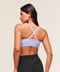 Ruched Sports Bra Peri Blue