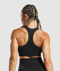 Lift Seamless Sports Bra Black/Black Marl