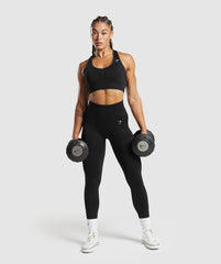 Lift Seamless Sports Bra Black/Black Marl