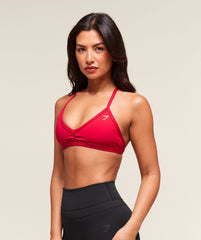 Minimal Sports Bra Carmine Red