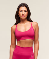 Everyday Seamless Racerback Sports Bra Build Pink