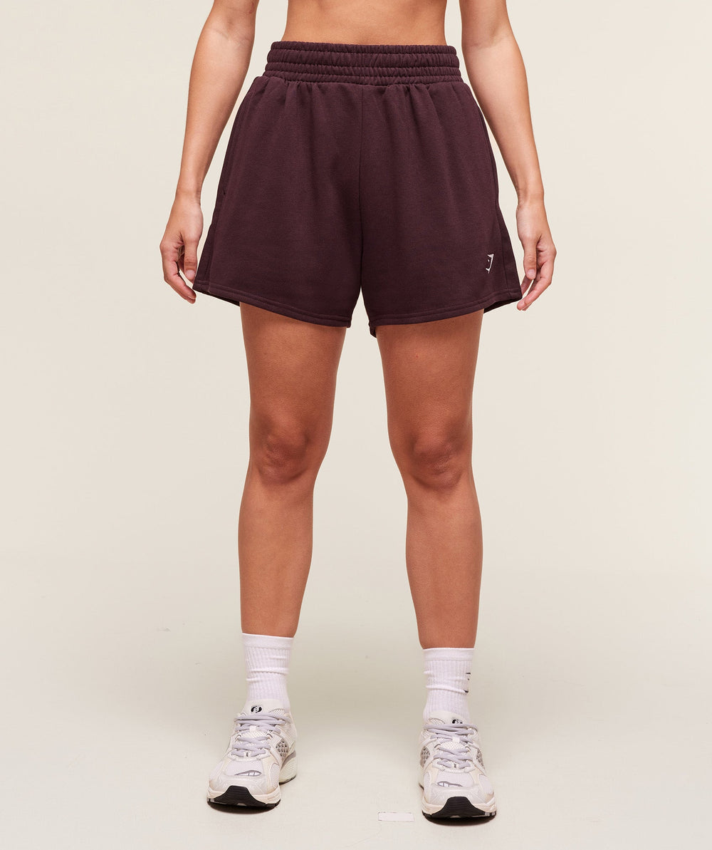 Training Fleece Shorts Cherry Purple