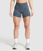Adapt Camo Seamless Shorts Titanium Blue/Denim Grey